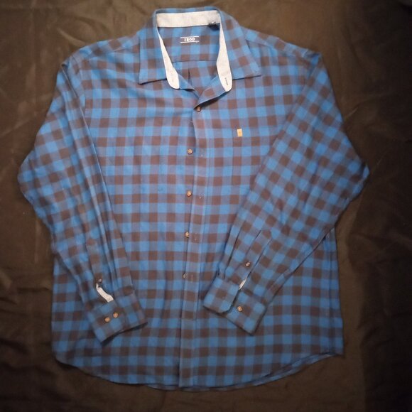 Izod Other - Izod Blue Flannel Button Down Shirt -Size XL Extra Large